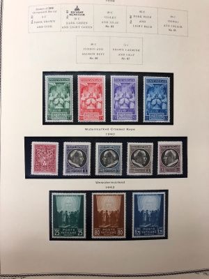 VATICAN CITY – BEAUTIFUL MINT COLLECTION 1939-2019 IN 3 SCOTT ALBUMS W/SLIPCASES – 424010