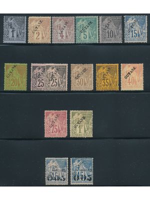 FRENCH GUIANA (18-30, 31 (2), F-VF, og - 424222
