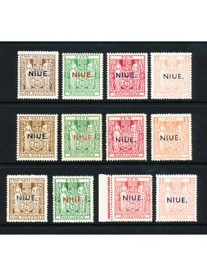 NIUE (49-52, 86-89, 89A-89D), VERY FINE, og, NH - 424289