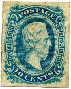 confederate states stamp