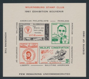 wilkinsburg stamp club 1961 exhibition souvenir